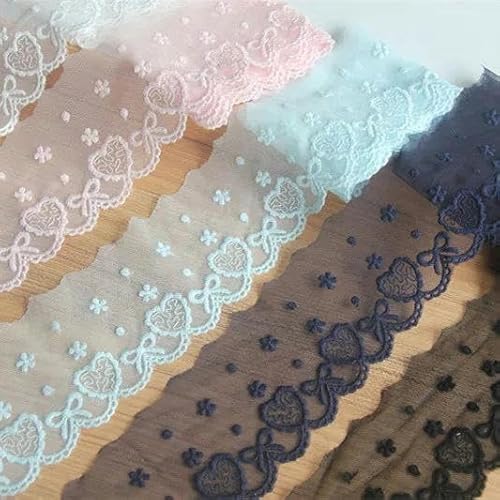 5 Yards DIY Herzförmiges Netz Baumwollfaden Stickerei Spitzenbesatz 7 cm breit Kleiderkleidung Nähzubehör-9-9,5-10 Yards 5 Yards DIY Herzförmiges Netz Baumwollfaden Stickerei Spitzenbesatz 7 cm breit Kleiderkleidung Nähzubehör-9-9,5-10 Yards von FAQIMORAX
