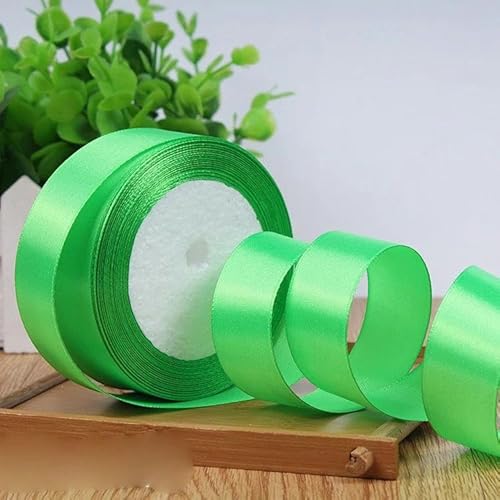 6-10-12-15-20-25-40-50 mm silbergraues Satinband, 22 Meter/Rolle, für Geburtstagspartys, Geschenkband, Fruchtgrün, 20 mm 6-10-12-15-20-25-40-50 mm silbergraues Satinband, 22 Meter/Rolle, für Geburtstagspartys, Geschenkband, Fruchtgrün, 20 mm von FAQIMORAX