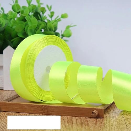 6-10-12-15-20-25-40-50 mm silbergraues Satinband, 22 Meter/Rolle, für Geburtstagspartys, Geschenkband, Neongelb, 6 mm 6-10-12-15-20-25-40-50 mm silbergraues Satinband, 22 Meter/Rolle, für Geburtstagspartys, Geschenkband, Neongelb, 6 mm von FAQIMORAX