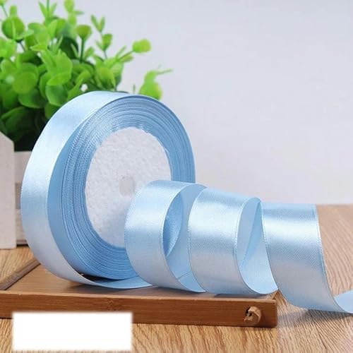 6-10-12-15-20-25-40-50 mm silbergraues Satinband, 22 Meter/Rolle, für Geburtstagspartys, Geschenkband von You Lan, 6 mm von FAQIMORAX