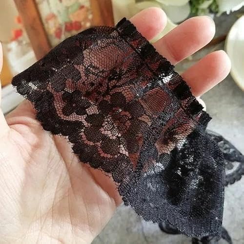 6 cm breites schwarzes Mesh-Rüschenband, Falten, Kleiderkragen, Manschetten, Rüschen, DIY-Bekleidung, Schwarz, 1 m 6 cm breites schwarzes Mesh-Rüschenband, Falten, Kleiderkragen, Manschetten, Rüschen, DIY-Bekleidung, Schwarz, 1 m von FAQIMORAX