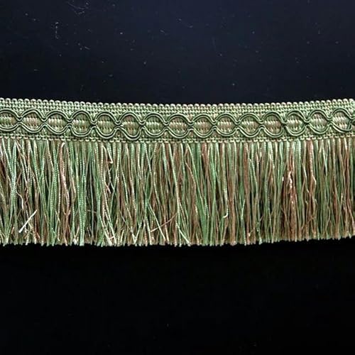6 m Spitzenquaste zum Nähen, DIY-Bandquasten, goldene Kleider, Bühnenkleidung, Vorhangzubehör, Grün, 3 Meter 6 m Spitzenquaste zum Nähen, DIY-Bandquasten, goldene Kleider, Bühnenkleidung, Vorhangzubehör, Grün, 3 Meter von FAQIMORAX