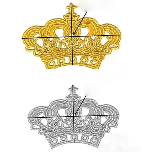 Applikationen zum Aufbügeln, goldene Stickerei, Aufnäher, Partydekoration, Vintage-Kleid, Kostüme, Heimtextilien, Gold/Silber, 1 Stück_c-Silber von FAQIMORAX