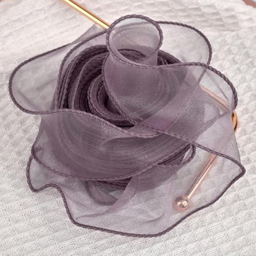 Chiffonband mit gewelltem Rand, Organza-Garnband, Blumenstrauß, Verpackung, Party-Dekoration, Zubehör, G-10 m x 4 cm, 2,2 / 10 m Chiffonband mit gewelltem Rand, Organza-Garnband, Blumenstrauß, Verpackung, Party-Dekoration, Zubehör, G-10 m x 4 cm, 2,2 / 10 m von FAQIMORAX