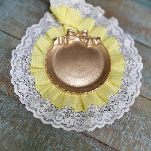 Doppellagiges Gittergewebe, plissierte Spitze, DIY-Rocksaum, Nähdekoration, gelb, 1 Yard Doppellagiges Gittergewebe, plissierte Spitze, DIY-Rocksaum, Nähdekoration, gelb, 1 Yard von FAQIMORAX