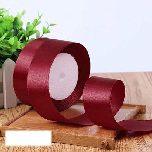 Einseitiges Satinband für Party-Dekoration, Einladungen, Karten, Geschenkband, 40 mm, Burgunderrot, 40 mm Einseitiges Satinband für Party-Dekoration, Einladungen, Karten, Geschenkband, 40 mm, Burgunderrot, 40 mm von FAQIMORAX