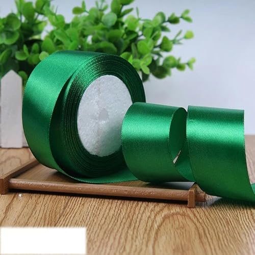 Einseitiges Satinband für Party-Dekoration, Einladungen, Karten, Geschenkband, 40 mm, Grün, 40 mm Einseitiges Satinband für Party-Dekoration, Einladungen, Karten, Geschenkband, 40 mm, Grün, 40 mm von FAQIMORAX
