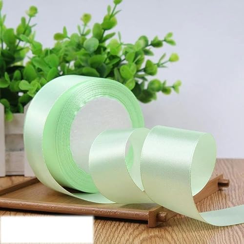 Einseitiges Satinband für Party-Dekoration, Einladungen, Karten, Geschenkband, 40 mm, Hellgrün, 40 mm Einseitiges Satinband für Party-Dekoration, Einladungen, Karten, Geschenkband, 40 mm, Hellgrün, 40 mm von FAQIMORAX