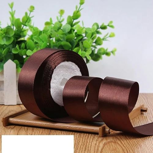 Einseitiges Satinband für Party-Dekoration, Einladungskarten, Geschenkband, 40 mm, Dunkelbraun, 40 mm Einseitiges Satinband für Party-Dekoration, Einladungskarten, Geschenkband, 40 mm, Dunkelbraun, 40 mm von FAQIMORAX