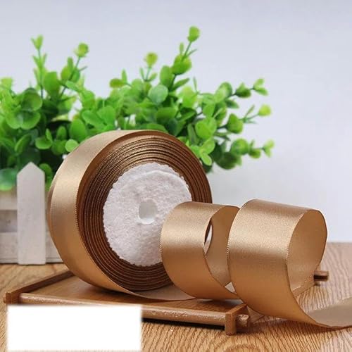 Einseitiges Satinband für Party-Dekoration, Einladungskarten, Geschenkband, 40 mm, Khaki, 40 mm Einseitiges Satinband für Party-Dekoration, Einladungskarten, Geschenkband, 40 mm, Khaki, 40 mm von FAQIMORAX