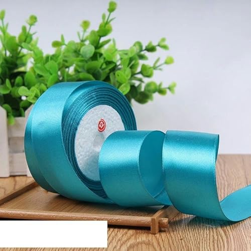 Einseitiges Satinband für Party-Dekoration, Einladungskarten, Geschenkband, 40 mm, Pfauenblau, 40 mm Einseitiges Satinband für Party-Dekoration, Einladungskarten, Geschenkband, 40 mm, Pfauenblau, 40 mm von FAQIMORAX