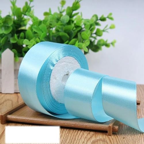 Einseitiges Satinband für Party-Dekoration, Einladungskarten, Geschenkband, 40 mm, Seeblau, 40 mm Einseitiges Satinband für Party-Dekoration, Einladungskarten, Geschenkband, 40 mm, Seeblau, 40 mm von FAQIMORAX