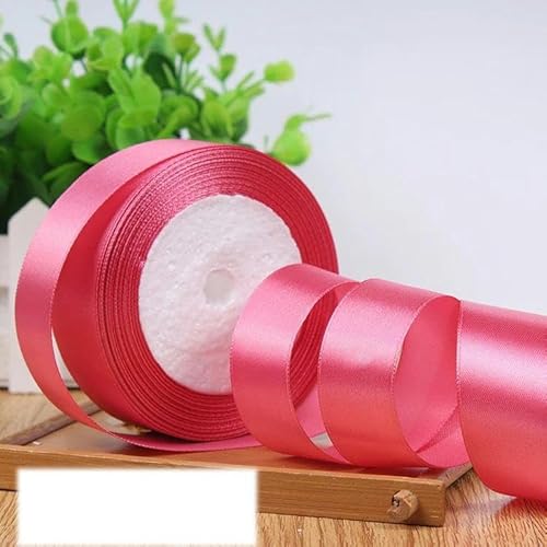 Einseitiges Satinband für Party-Dekoration, Einladungskarten, Geschenkband, 40 mm, Wassermelonenrot, 40 mm Einseitiges Satinband für Party-Dekoration, Einladungskarten, Geschenkband, 40 mm, Wassermelonenrot, 40 mm von FAQIMORAX