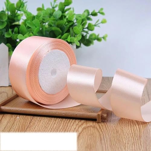 Einseitiges Satinband für Party-Dekoration, Einladungskarten, Geschenkband, 40 mm, champagnerfarben, 40 mm Einseitiges Satinband für Party-Dekoration, Einladungskarten, Geschenkband, 40 mm, champagnerfarben, 40 mm von FAQIMORAX