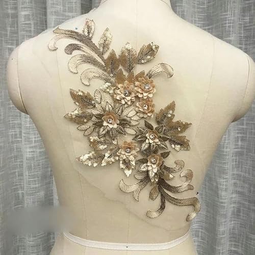 Gold Ausschnitt Kragen Spitze Patches Stickerei für Applikationen Dekoration DIY-Style23-1 Stück Gold Ausschnitt Kragen Spitze Patches Stickerei für Applikationen Dekoration DIY-Style23-1 Stück von FAQIMORAX