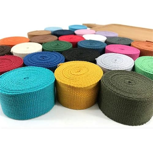 Gurtband aus Polyester/Baumwolle, 5 m, 38 mm, für Taschen, Umreifung, Gürtel, Heimwerker, Nr. 3–38 mm Gurtband aus Polyester/Baumwolle, 5 m, 38 mm, für Taschen, Umreifung, Gürtel, Heimwerker, Nr. 3–38 mm von FAQIMORAX