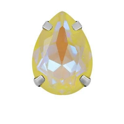 Kristall-Tropfen-Glas-Strasssteine, bunt, zum Aufnähen mit silberner Klaue, Weihnachtsdekoration für Kleidung, 13 x 18 mm, 5 Stück Kristall-Tropfen-Glas-Strasssteine, bunt, zum Aufnähen mit silberner Klaue, Weihnachtsdekoration für Kleidung, 13 x 18 mm, 5 Stück von FAQIMORAX