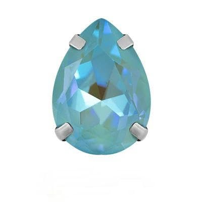 Kristall-Tropfen-Glas-Strasssteine, bunt, zum Aufnähen mit silberner Klaue, Weihnachtsdekoration für Kleidung, Aquamarin, 13 x 18 mm, 5 Stück Kristall-Tropfen-Glas-Strasssteine, bunt, zum Aufnähen mit silberner Klaue, Weihnachtsdekoration für Kleidung, Aquamarin, 13 x 18 mm, 5 Stück von FAQIMORAX
