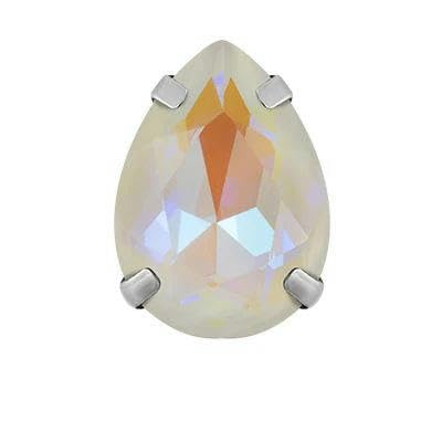 Kristall-Tropfen-Glas-Strasssteine, bunt, zum Aufnähen mit silberner Klaue, Weihnachtsdekoration für Kleidung, Kristall, 13 x 18 mm, 5 Stück Kristall-Tropfen-Glas-Strasssteine, bunt, zum Aufnähen mit silberner Klaue, Weihnachtsdekoration für Kleidung, Kristall, 13 x 18 mm, 5 Stück von FAQIMORAX
