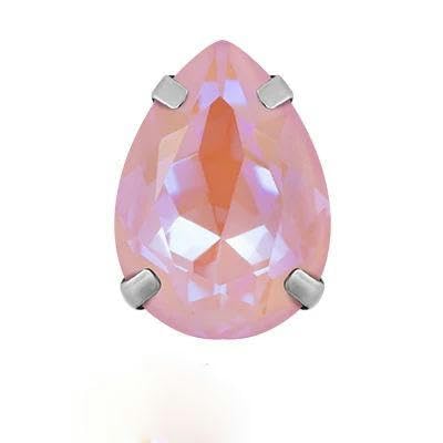 Kristall-Tropfen-Glas-Strasssteine, bunt, zum Aufnähen mit silberner Klaue, Weihnachtsdekoration für Kleidung, Rose, 13 x 18 mm, 5 Stück Kristall-Tropfen-Glas-Strasssteine, bunt, zum Aufnähen mit silberner Klaue, Weihnachtsdekoration für Kleidung, Rose, 13 x 18 mm, 5 Stück von FAQIMORAX