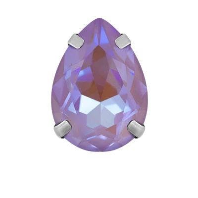 Kristall-Tropfen-Glas-Strasssteine, bunt, zum Aufnähen mit silberner Klaue, Weihnachtsdekoration für Kleidung, Violett, 13 x 18 mm, 5 Stück Kristall-Tropfen-Glas-Strasssteine, bunt, zum Aufnähen mit silberner Klaue, Weihnachtsdekoration für Kleidung, Violett, 13 x 18 mm, 5 Stück von FAQIMORAX