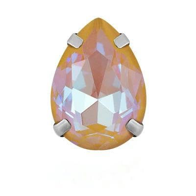 Kristall-Tropfen-Glas-Strasssteine, bunt, zum Aufnähen mit silberner Klaue, Weihnachtsdekoration für Kleidung, geräuchert, 13 x 18 mm, 5 Stück Kristall-Tropfen-Glas-Strasssteine, bunt, zum Aufnähen mit silberner Klaue, Weihnachtsdekoration für Kleidung, geräuchert, 13 x 18 mm, 5 Stück von FAQIMORAX