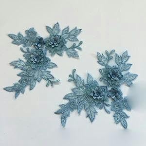 Mehrere Farben Spitze Blumen Stickerei Kleid Motive-G Mehrere Farben Spitze Blumen Stickerei Kleid Motive-G von FAQIMORAX