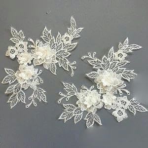 Mehrere Farben Spitze Blumen Stickerei Kleid Motive-O von FAQIMORAX