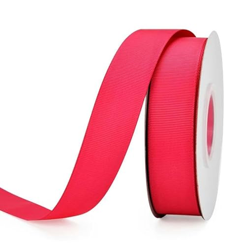Ripsband, 6, 9, 13, 16, 25, 38 mm, 22 Meter/Rolle, 1/4 Zoll, 3/8 Zoll, 1/2 Zoll, 5/8 Zoll, 1 Zoll, 3,8 cm, 175-38 mm, Rosa von FAQIMORAX
