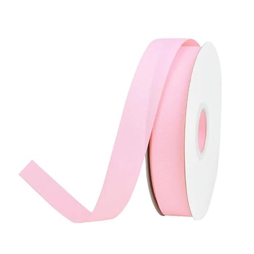 Ripsband, 6, 9, 13, 16, 25, 38 mm, 22 Meter/Rolle, 1/4 Zoll, 3/8 Zoll, 1/2 Zoll, 5/8 Zoll, 1 Zoll, 3,8 cm, Hellrosa, 117–38 mm von FAQIMORAX