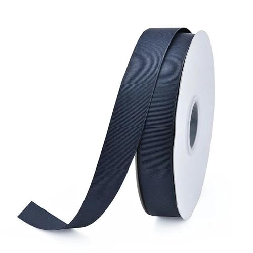 Ripsband, 6, 9, 13, 16, 25, 38 mm, 22 Meter/Rolle, 1/4 Zoll, 3/8 Zoll, 1/2 Zoll, 5/8 Zoll, 1 Zoll, 3,8 cm, Marineblau, 370–38 mm von FAQIMORAX