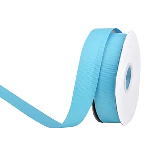 Ripsband 6, 9, 13, 16, 25, 38 mm, 22 Meter/Rolle, 1/4 Zoll, 3/8 Zoll, 1/2 Zoll, 5/8 Zoll, 1 Zoll, 3,8 cm, 3,8 cm, Turauoise 340-38 mm von FAQIMORAX