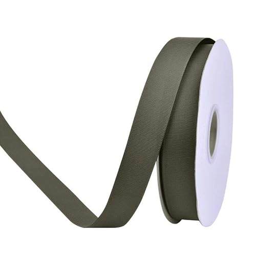 Ripsband 6, 9, 13, 16, 25, 38 mm, 22 Meter/Rolle, 1/4 Zoll, 3/8 Zoll, 1/2 Zoll, 5/8 Zoll, 1 Zoll, 3,8 cm, Dunkeloliv 572–38 mm von FAQIMORAX