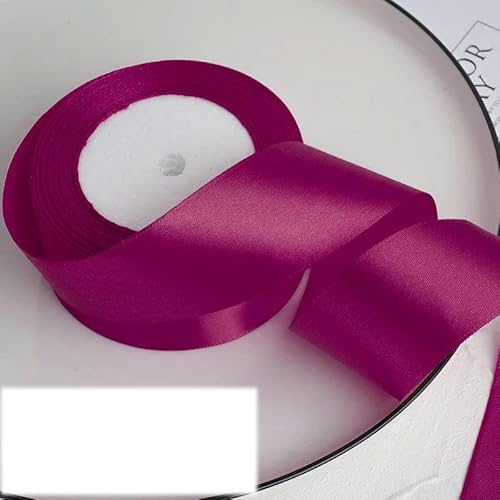 Satinband, 22 m/Rolle, 4 cm, für Geburtstagspartys, 22,7 m Länge, dunkles Fuchsia Satinband, 22 m/Rolle, 4 cm, für Geburtstagspartys, 22,7 m Länge, dunkles Fuchsia von FAQIMORAX
