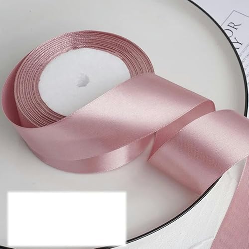 Satinband, 22 m/Rolle, 4 cm, zum Basteln, für Geburtstagspartys, romantisches Rosa, 22,7 m Länge Satinband, 22 m/Rolle, 4 cm, zum Basteln, für Geburtstagspartys, romantisches Rosa, 22,7 m Länge von FAQIMORAX