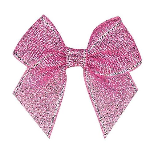 Schleifenbänder, Breite 45 mm ± 3 mm, Höhe 36 mm ± 3 mm, 200 Stück/Beutel, Band für DIY-Dekoration, Kinderkleidung, Zubehör, Glitzer, 156 x 45 x 36 mm von FAQIMORAX