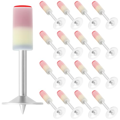 210 Stück Weiß Round Nägel，Nagelpistole，Manuelle Stahlnägel Round Nails für Druckluft Nietpistole Zubehör, Wall Decken Kabelkanäle Befestigung Installieren Reparatur von FAREASTSHOP