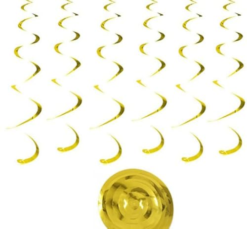 40 Stück Gold Spiralen Deko, Aufhängen Wirbel Dekoration, Deckenhänger Spiral Luftschlangen zum Wirbelspirale Decken Geburtstags Hochzeit Jahrestag Weihnachtsdekoration 40 Stück Gold Spiralen Deko, Aufhängen Wirbel Dekoration, Deckenhänger Spiral Luftschlangen zum Wirbelspirale Decken Geburtstags Hochzeit Jahrestag Weihnachtsdekoration von FAREASTSHOP