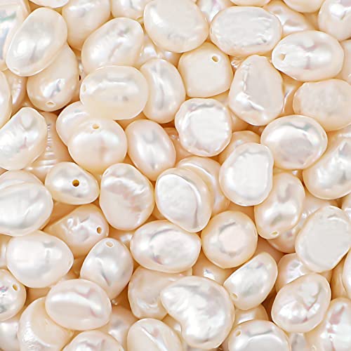 FARUTA 84 Stück natürliche Perlen 7-8 mm Süßwasserperlen Edelsteinperlen Zuchtperlen lose Abstandshalter Perlen unregelmäßige Form Perlen für Schmuckherstellung Armband Halskette DIY Handwerk Frauen von FARUTA