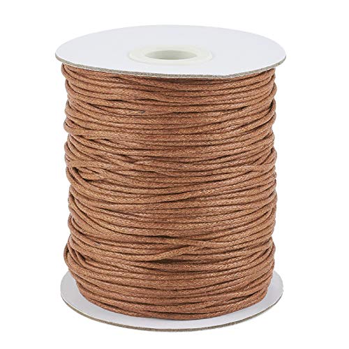 1,5 mm lange gewachste Baumwollschnur für DIY-Schmuck, Halsketten, Armbänder, Makramee-Herstellung, Sattel, Braun 1,5 mm lange gewachste Baumwollschnur für DIY-Schmuck, Halsketten, Armbänder, Makramee-Herstellung, Sattel, Braun von FASHEWELRY