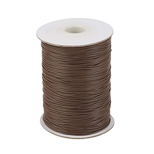 1 mm lange gewachste Polyesterschnur, Spule für DIY-Schmuck, Halsketten, Armbänder, Handarbeiten, Kokosnussbraun 1 mm lange gewachste Polyesterschnur, Spule für DIY-Schmuck, Halsketten, Armbänder, Handarbeiten, Kokosnussbraun von FASHEWELRY