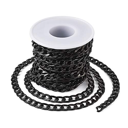 FASHEWELRY Aluminium-Panzerketten, 5 m, ungeschweißte, gedrehte Kette, 12 x 7 mm, für Schmuckherstellung, Reparatur von Ketten, Basteln und Heimwerken FASHEWELRY Aluminium-Panzerketten, 5 m, ungeschweißte, gedrehte Kette, 12 x 7 mm, für Schmuckherstellung, Reparatur von Ketten, Basteln und Heimwerken von FASHEWELRY