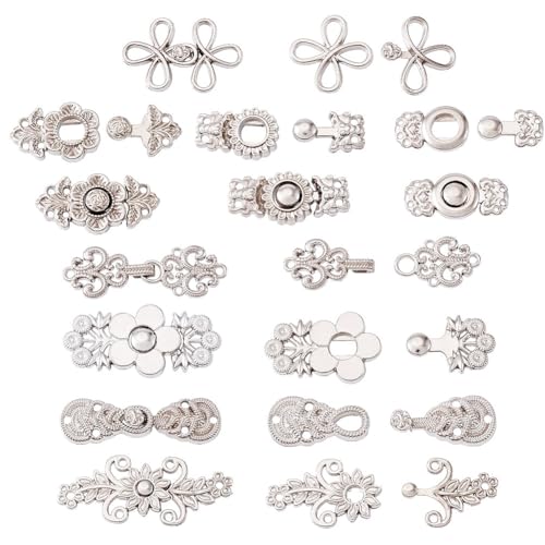 FASHEWELRY 16 Paar verstellbare Jeansknöpfe für lose Jeans, Platin-Hosen-Clips zum Festziehen der Taille, wiederverwendbare Taillenstraffer, Nähverschlüsse für Kleidung, Accessoires, Jeans, Kleider FASHEWELRY 16 Paar verstellbare Jeansknöpfe für lose Jeans, Platin-Hosen-Clips zum Festziehen der Taille, wiederverwendbare Taillenstraffer, Nähverschlüsse für Kleidung, Accessoires, Jeans, Kleider von FASHEWELRY