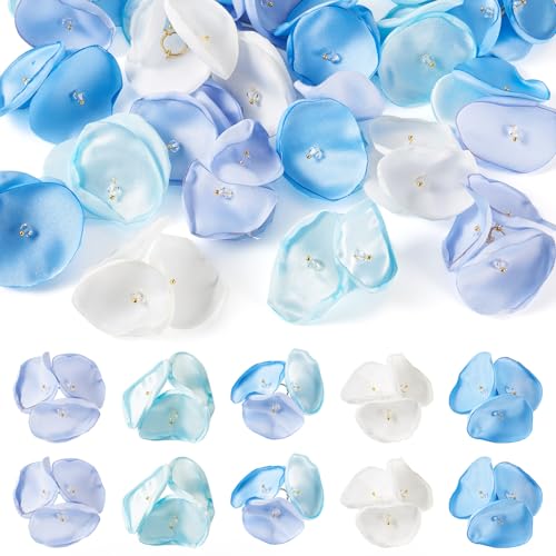 FASHEWELRY 20 Stück Seiden-Rosenblüten-Anhänger, Charms, 3D-dekorative Stoffapplikationen für Hochzeit, Zuhause, Girlande, Bastelarbeiten, Stoff FASHEWELRY 20 Stück Seiden-Rosenblüten-Anhänger, Charms, 3D-dekorative Stoffapplikationen für Hochzeit, Zuhause, Girlande, Bastelarbeiten, Stoff von FASHEWELRY