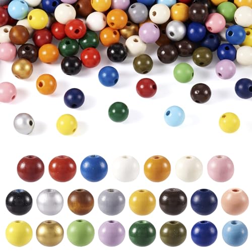 FASHEWELRY 230 Stück Naturholzperlen, Herzen, Stern, 23 Farben, rund, bemalt, Holzperlen, niedliches Holzperlen-Set für Zöpfe, Haare, Basteln, Halsketten, Armbänder, Schmuckherstellung FASHEWELRY 230 Stück Naturholzperlen, Herzen, Stern, 23 Farben, rund, bemalt, Holzperlen, niedliches Holzperlen-Set für Zöpfe, Haare, Basteln, Halsketten, Armbänder, Schmuckherstellung von FASHEWELRY