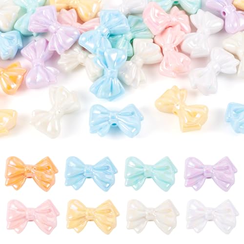 FASHEWELRY Acryl-Schleifen-Perlen, AB-farbig, überzogen, niedliche Schleife, Kawaii-Perlen, ästhetische Perlen, Schleife, Focal-Perlen für Perlenstifte, Schlüsselanhänger, Armband, Schmuckherstellung FASHEWELRY Acryl-Schleifen-Perlen, AB-farbig, überzogen, niedliche Schleife, Kawaii-Perlen, ästhetische Perlen, Schleife, Focal-Perlen für Perlenstifte, Schlüsselanhänger, Armband, Schmuckherstellung von FASHEWELRY