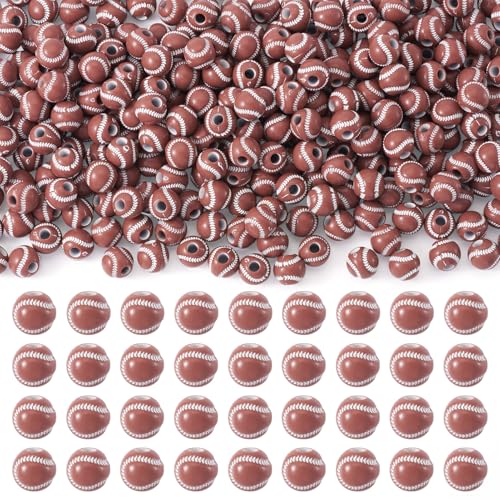 FASHEWELRY Acryl-Tennisperlen für Armbänder, großes Loch, Sportballperlen, 12 mm, Kokosnussbraun, Tennisball-Perlen für DIY-Halsketten, Schmuckherstellung, Basteln, Dekoration, Zubehör, 300 Stück FASHEWELRY Acryl-Tennisperlen für Armbänder, großes Loch, Sportballperlen, 12 mm, Kokosnussbraun, Tennisball-Perlen für DIY-Halsketten, Schmuckherstellung, Basteln, Dekoration, Zubehör, 300 Stück von FASHEWELRY