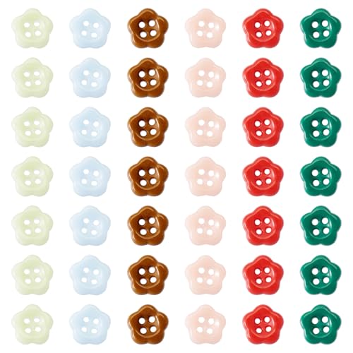 FASHEWELRY Bunte Blumenknöpfe zum Basteln, 2-Loch-Porzellan-Nähknöpfe, 12 mm, handgefertigt, Ornament, Nähverschlüsse, Knöpfe für Bastelarbeiten, Malerei, Dekoration, 80 Stück FASHEWELRY Bunte Blumenknöpfe zum Basteln, 2-Loch-Porzellan-Nähknöpfe, 12 mm, handgefertigt, Ornament, Nähverschlüsse, Knöpfe für Bastelarbeiten, Malerei, Dekoration, 80 Stück von FASHEWELRY