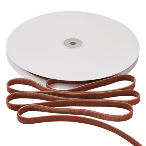 FASHEWELRY Doppelseitiges Samtband, 0,9 cm, Kokosbraun, Samtband, Rolle, Satinrückseite, Bastelbänder für Geschenkverpackungen, Hochzeitssträuße, Haarschleifen, Weihnachtsdekoration, 20 Meter FASHEWELRY Doppelseitiges Samtband, 0,9 cm, Kokosbraun, Samtband, Rolle, Satinrückseite, Bastelbänder für Geschenkverpackungen, Hochzeitssträuße, Haarschleifen, Weihnachtsdekoration, 20 Meter von FASHEWELRY