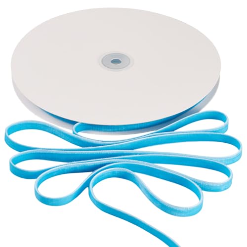 FASHEWELRY Doppelseitiges Samtband, 0,95 cm, Himmelblau, Satinband, Bastel-Samtbänder für Geschenkverpackungen, Schleifen, Weihnachten, Hochzeit, Party, Dekoration, 20 Meter FASHEWELRY Doppelseitiges Samtband, 0,95 cm, Himmelblau, Satinband, Bastel-Samtbänder für Geschenkverpackungen, Schleifen, Weihnachten, Hochzeit, Party, Dekoration, 20 Meter von FASHEWELRY